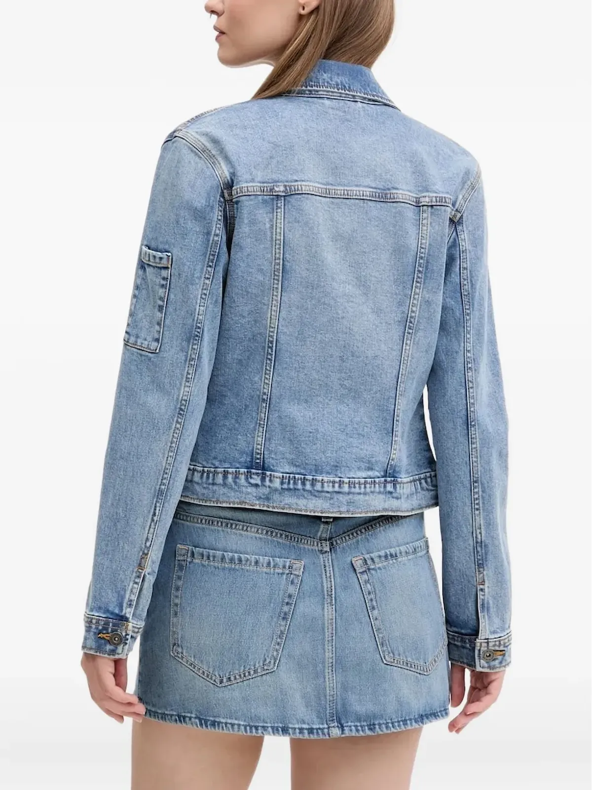 DICKIES ジップフロント パッチポケット デニムジャケット - 画像2