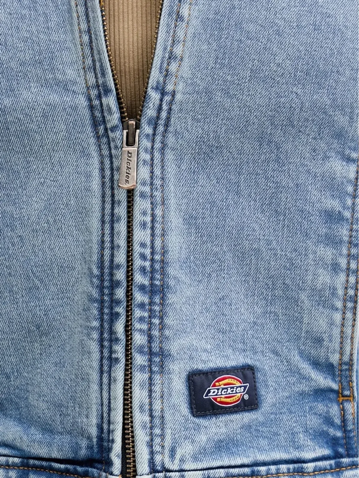 DICKIES ジップフロント パッチポケット デニムジャケット - 画像4