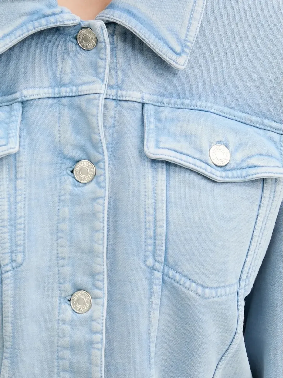 MOSCHINO JEANS ボタンファスニング クロップド デニムジャケット - 画像4