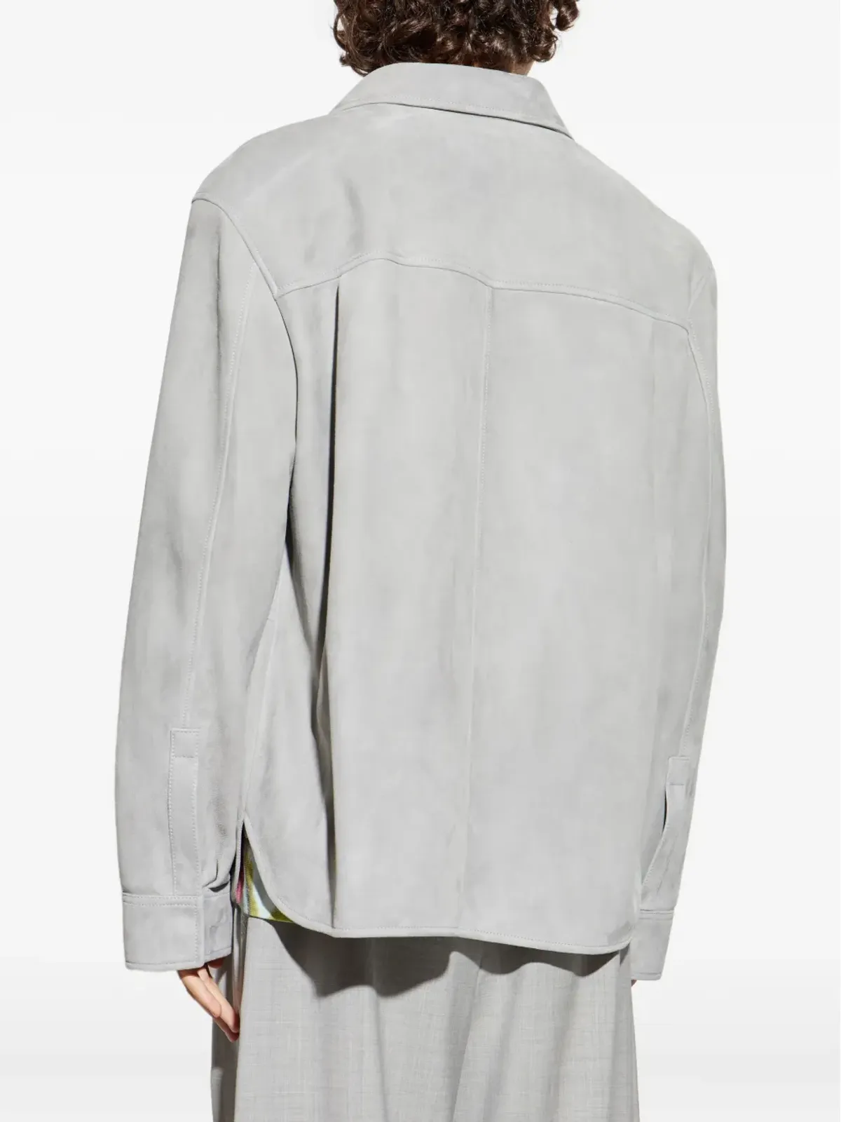 LOEWE グレーのスエードジャケット - 画像4