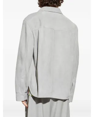 LOEWE グレーのスエードジャケット - サムネイル4