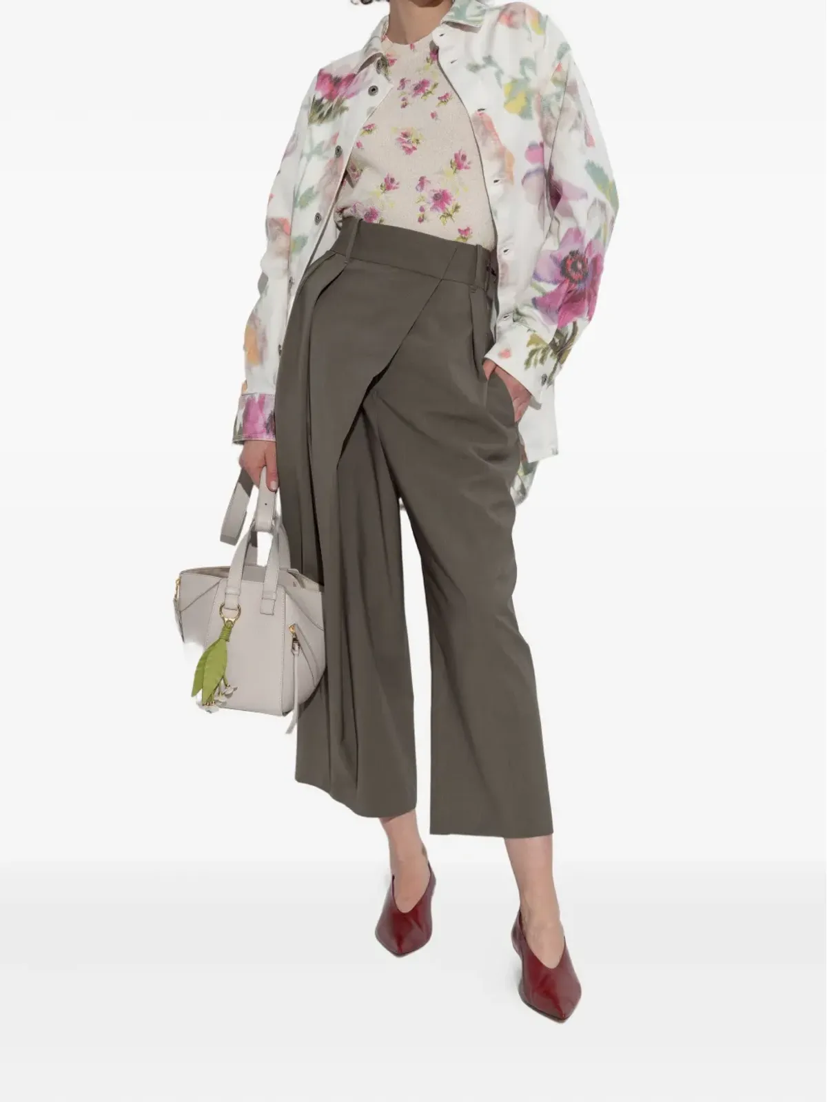 LOEWE 花柄プリント半袖トップス - ホワイト - 画像2