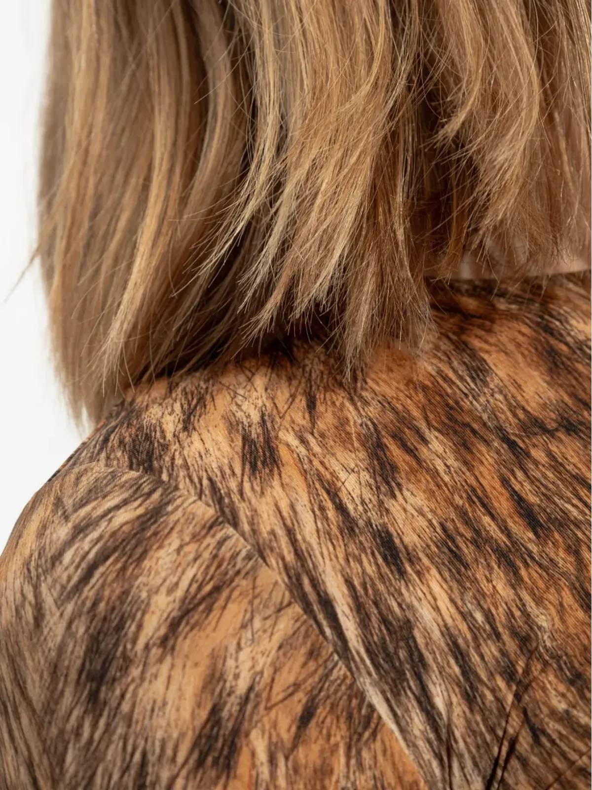 MM6 Maison Margiela animal-print bodysuit - Brown - 画像5