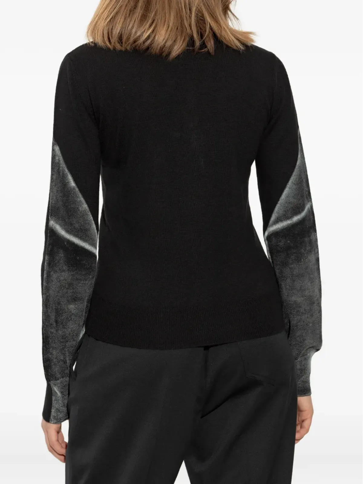 MM6 Maison Margiela ヴァージンウール カーディガン - ブラック - 画像4