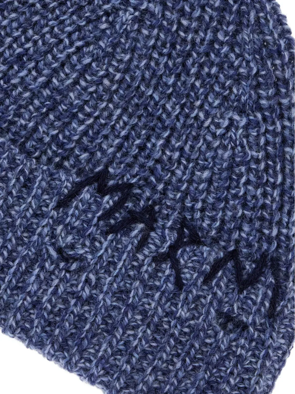 Marni embroidered-logo knit beanie - Blue - 画像3