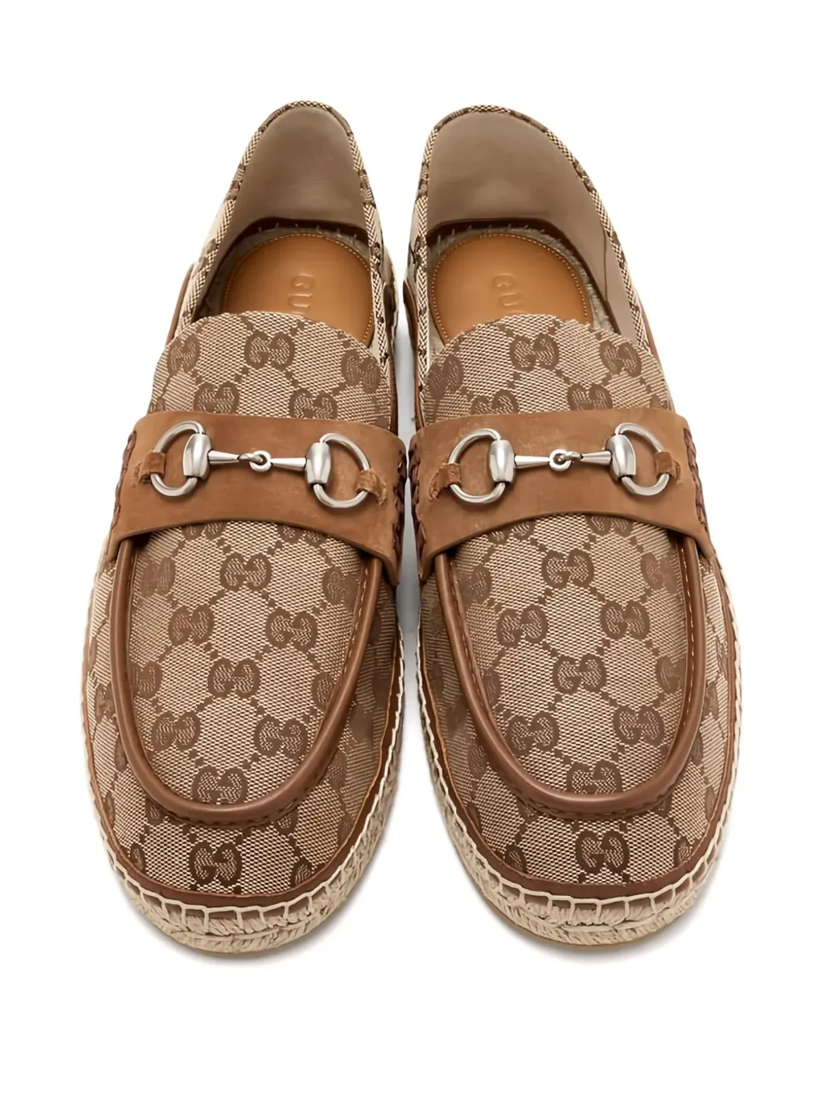 Gucci モノグラム柄 ホースビット エスパドリーユ - Neutrals - 画像2