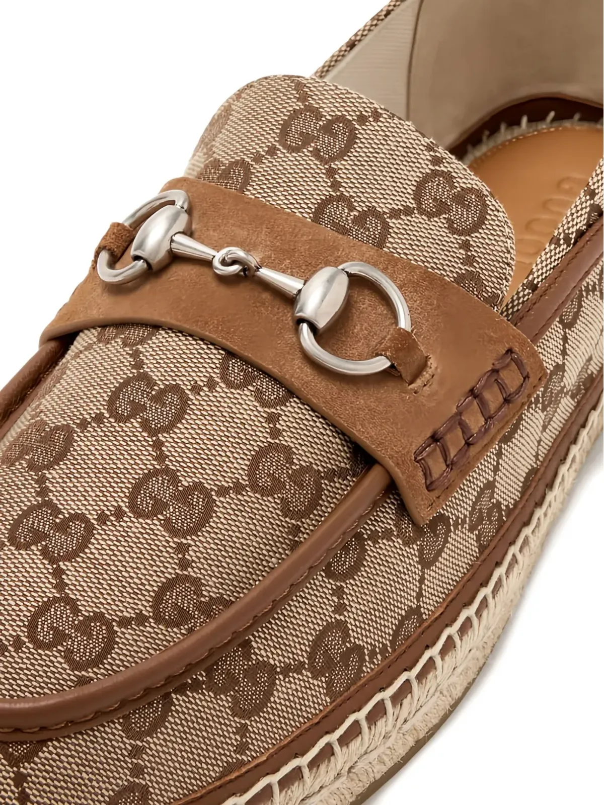 Gucci モノグラム柄 ホースビット エスパドリーユ - Neutrals - 画像4