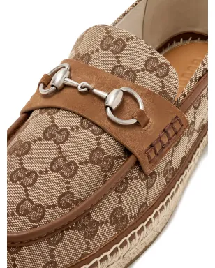 Gucci モノグラム柄 ホースビット エスパドリーユ - Neutrals - サムネイル4