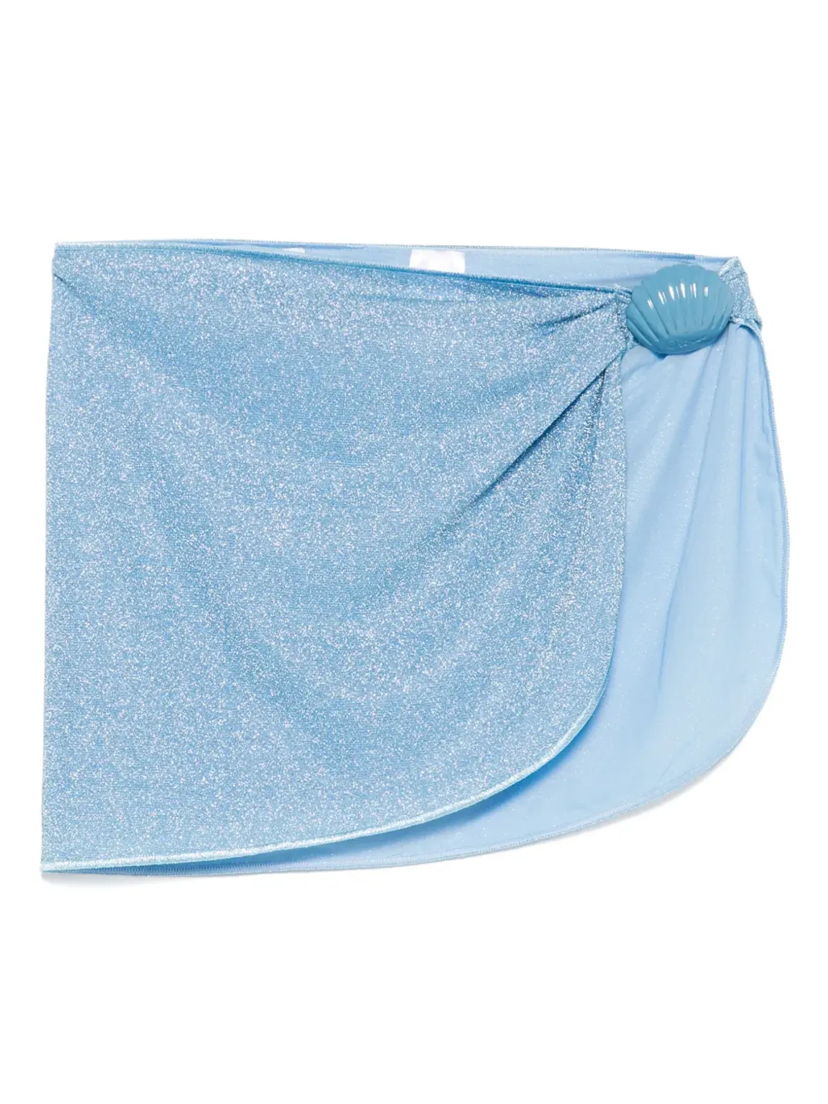 Oséree lurex-detail sarong - Blue - 画像1