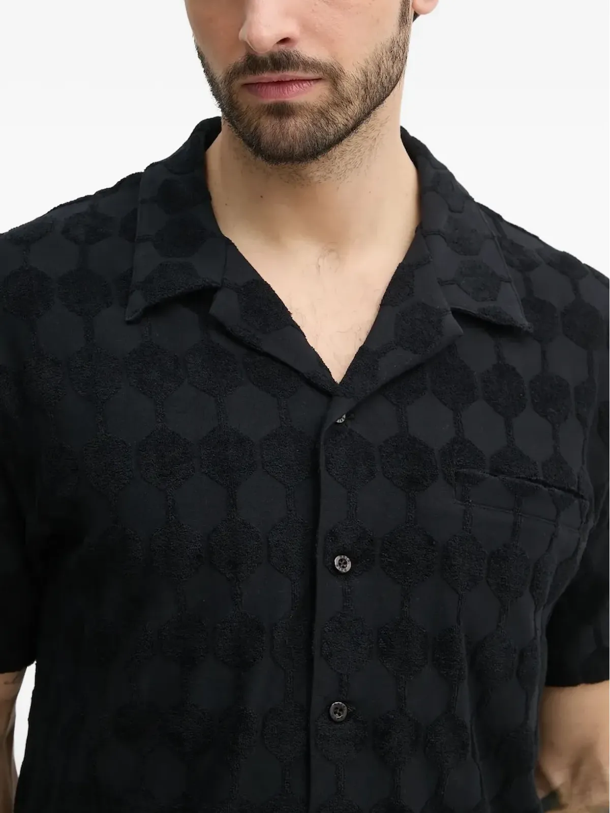 BALR. テクスチャード幾何学柄シャツ - 画像3
