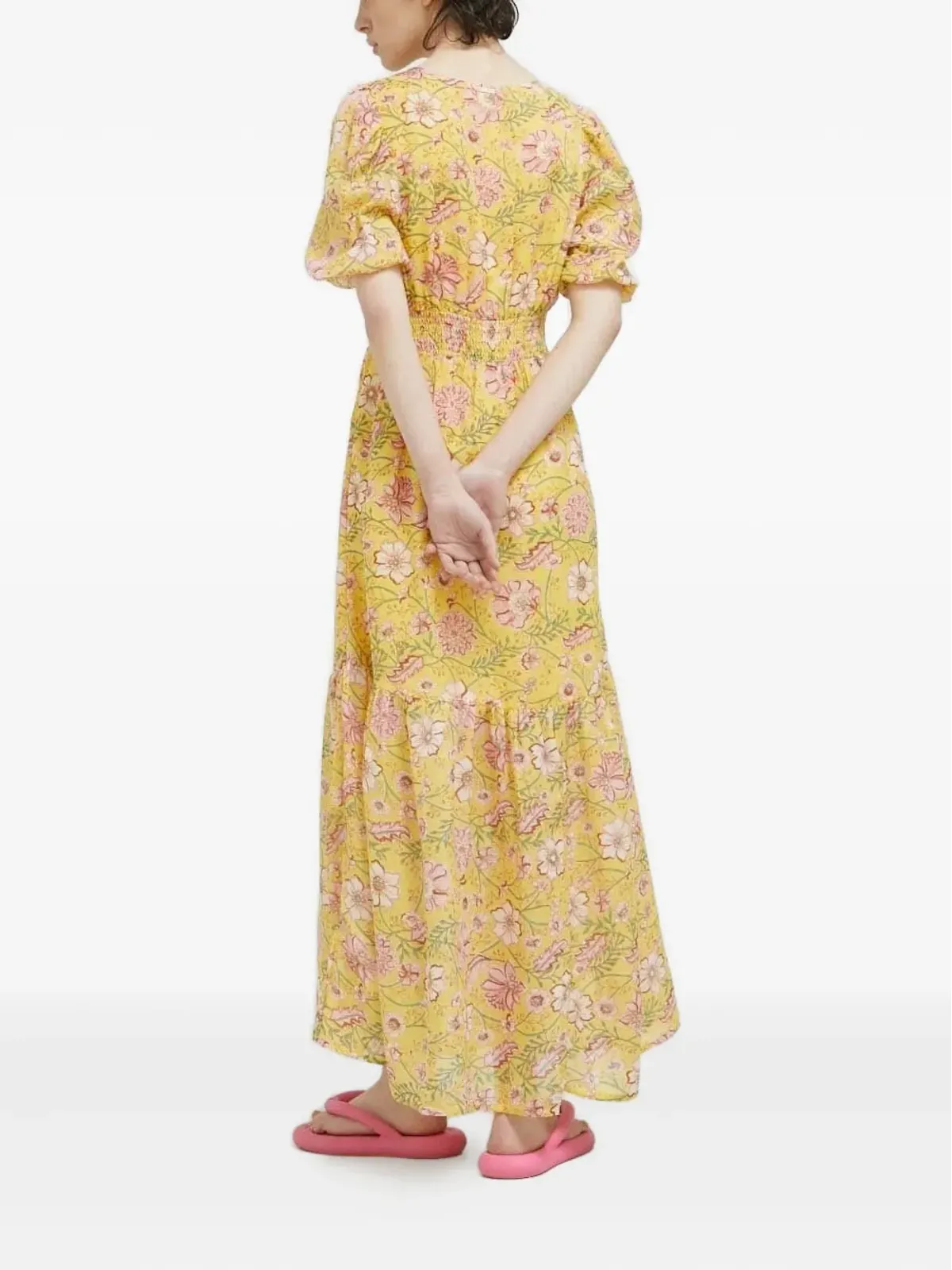 Billabong 花柄プリント スモック マキシドレス - 画像2