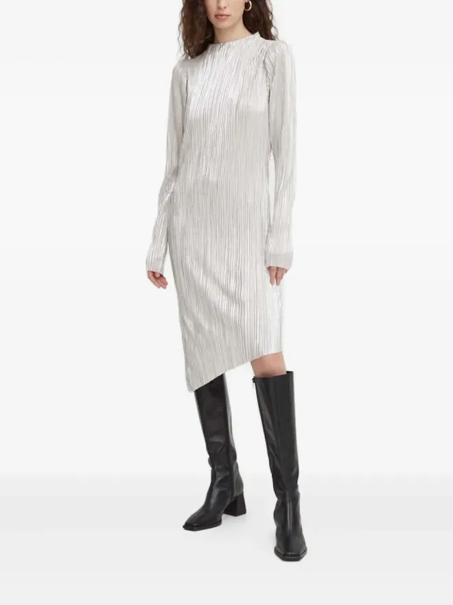 Bruuns Bazaar Bruuns Bazaar メタリックエフェクト アシンメトリックドレスの商品画像