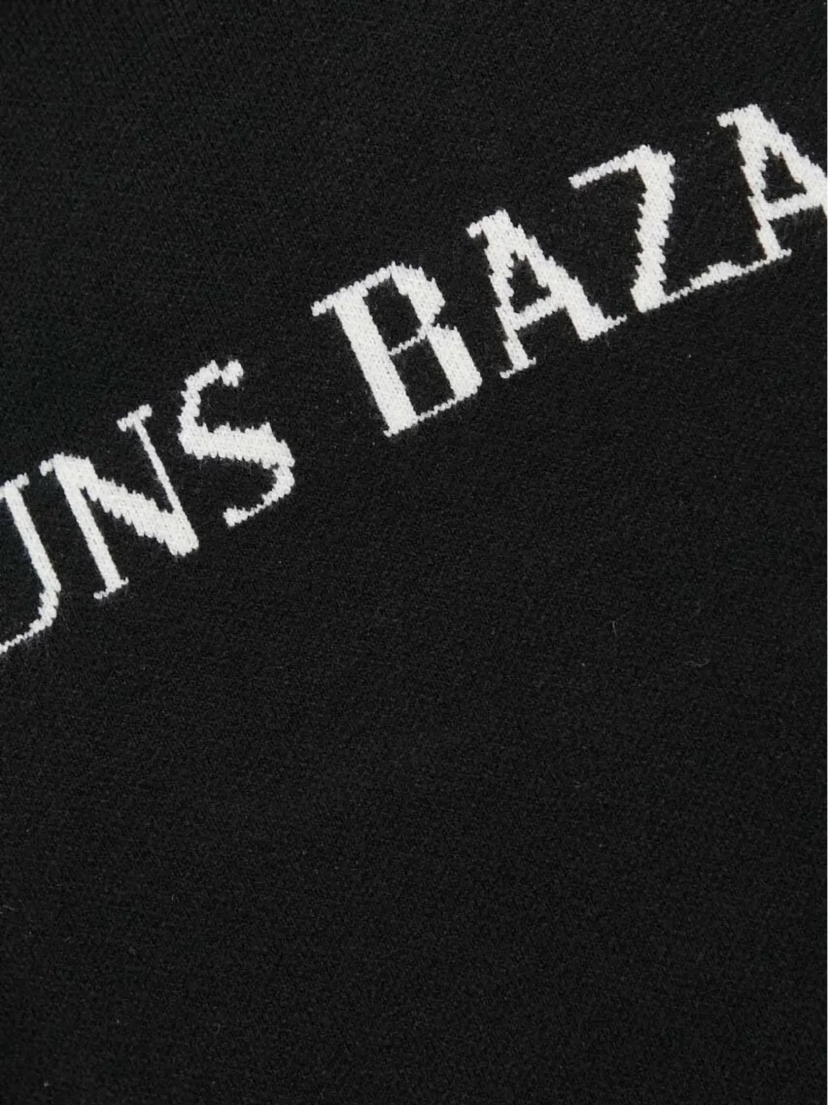Bruuns Bazaar ロゴ入りインターシャ クルーネックセーター - 画像4