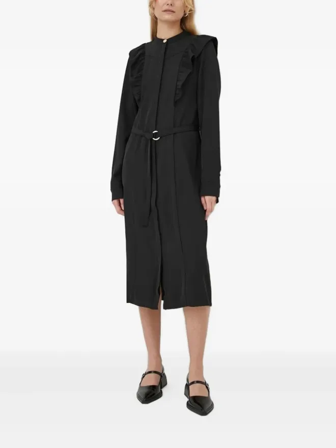 Bruuns Bazaar Bruuns Bazaar ラッフルディテール ベルト付き ミディドレスの商品画像