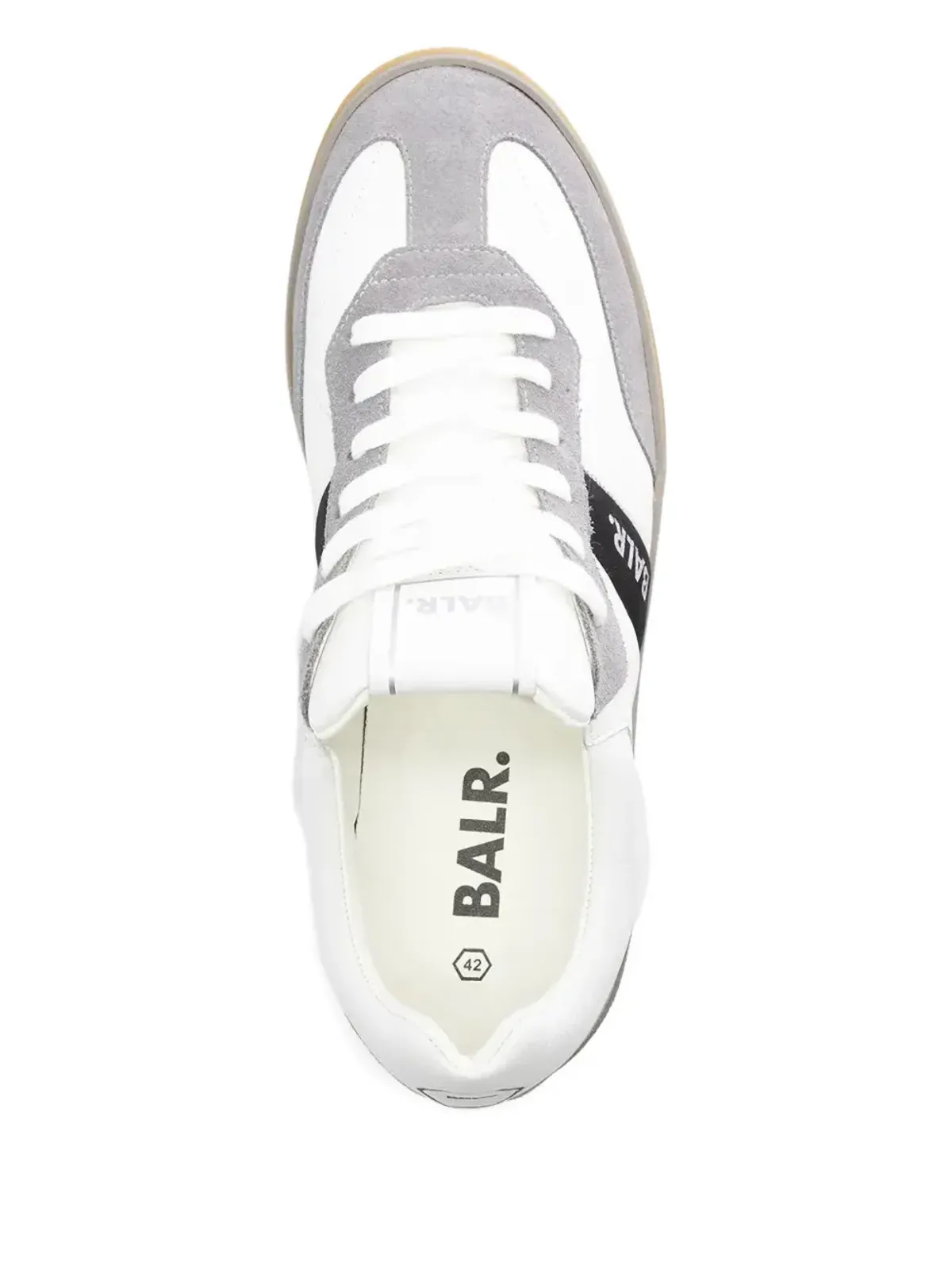 BALR. クラブ・アーバンカップ レザー×スエード スニーカー - White - 画像3