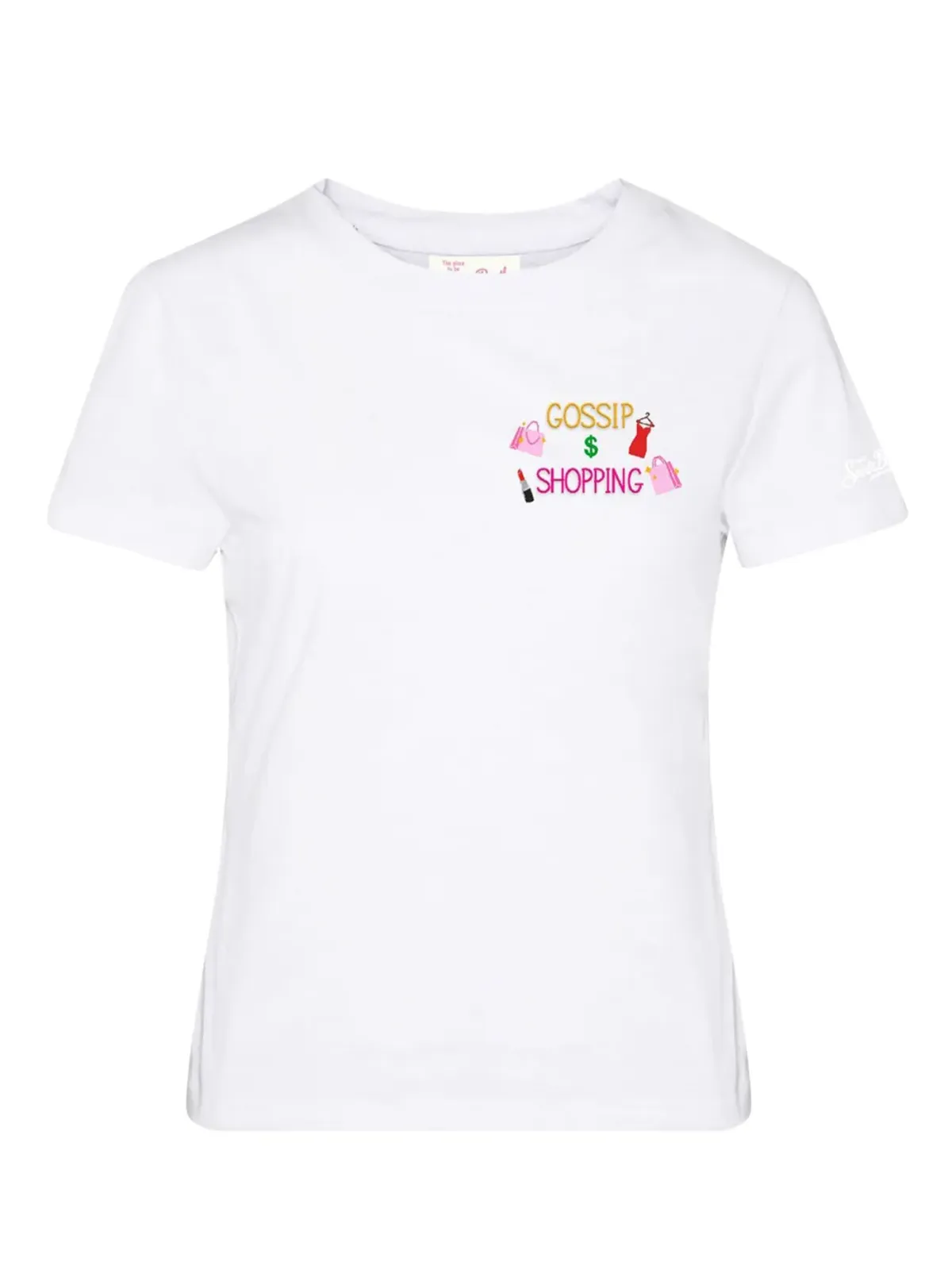 MC2 Saint Barth Emilie刺繍コットンTシャツ（ホワイト） - 画像1