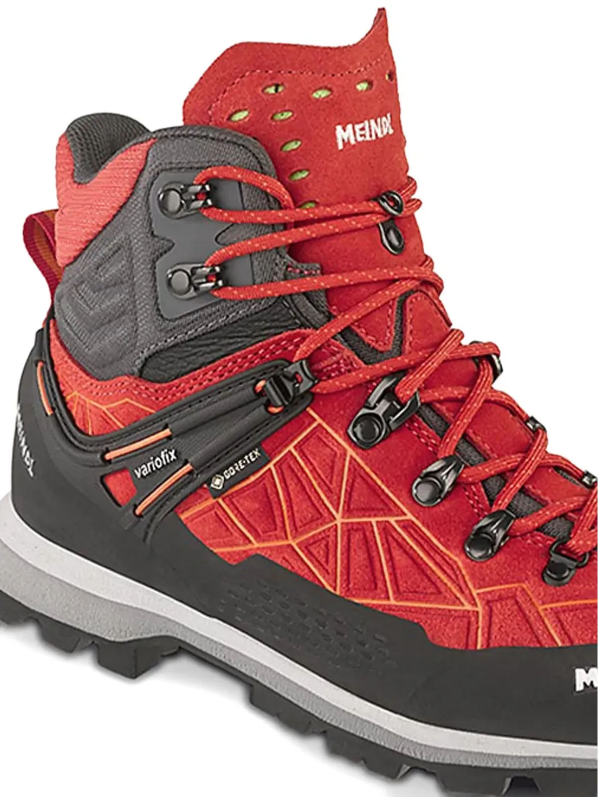 Meindl ライトサミット レディ GTX 幾何学模様のレースアップブーツ オレンジ - 画像2