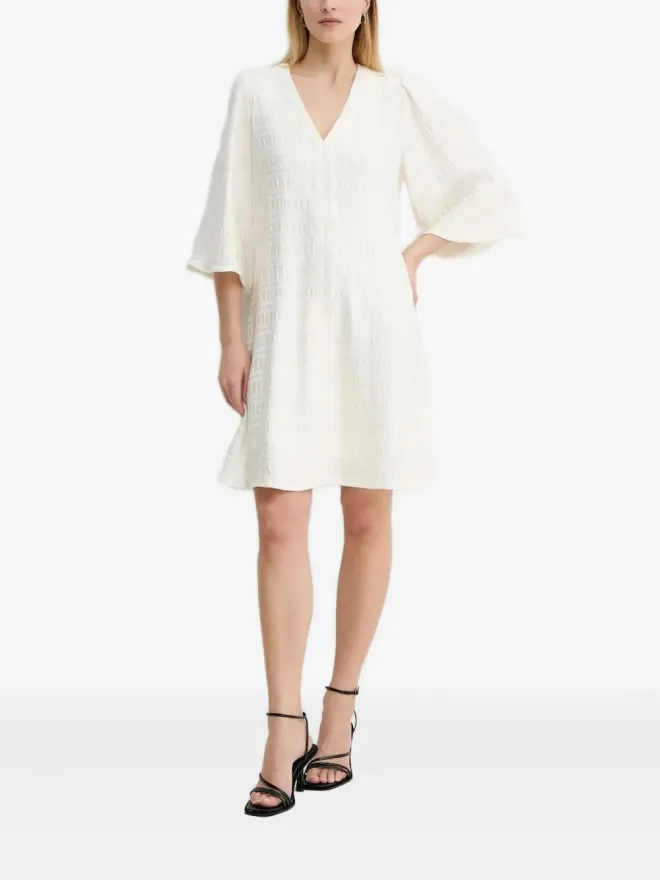 Bruuns Bazaar Bruuns Bazaar テクスチャードVネックミニドレスの商品画像