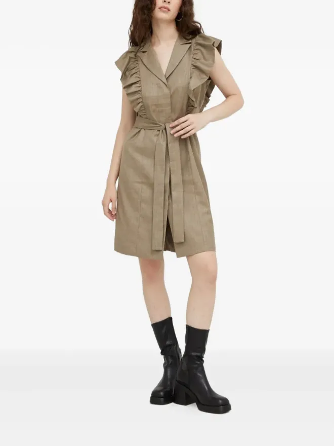 Bruuns Bazaar Bruuns Bazaar フリルディテイル ベルト付き ミニドレスの商品画像