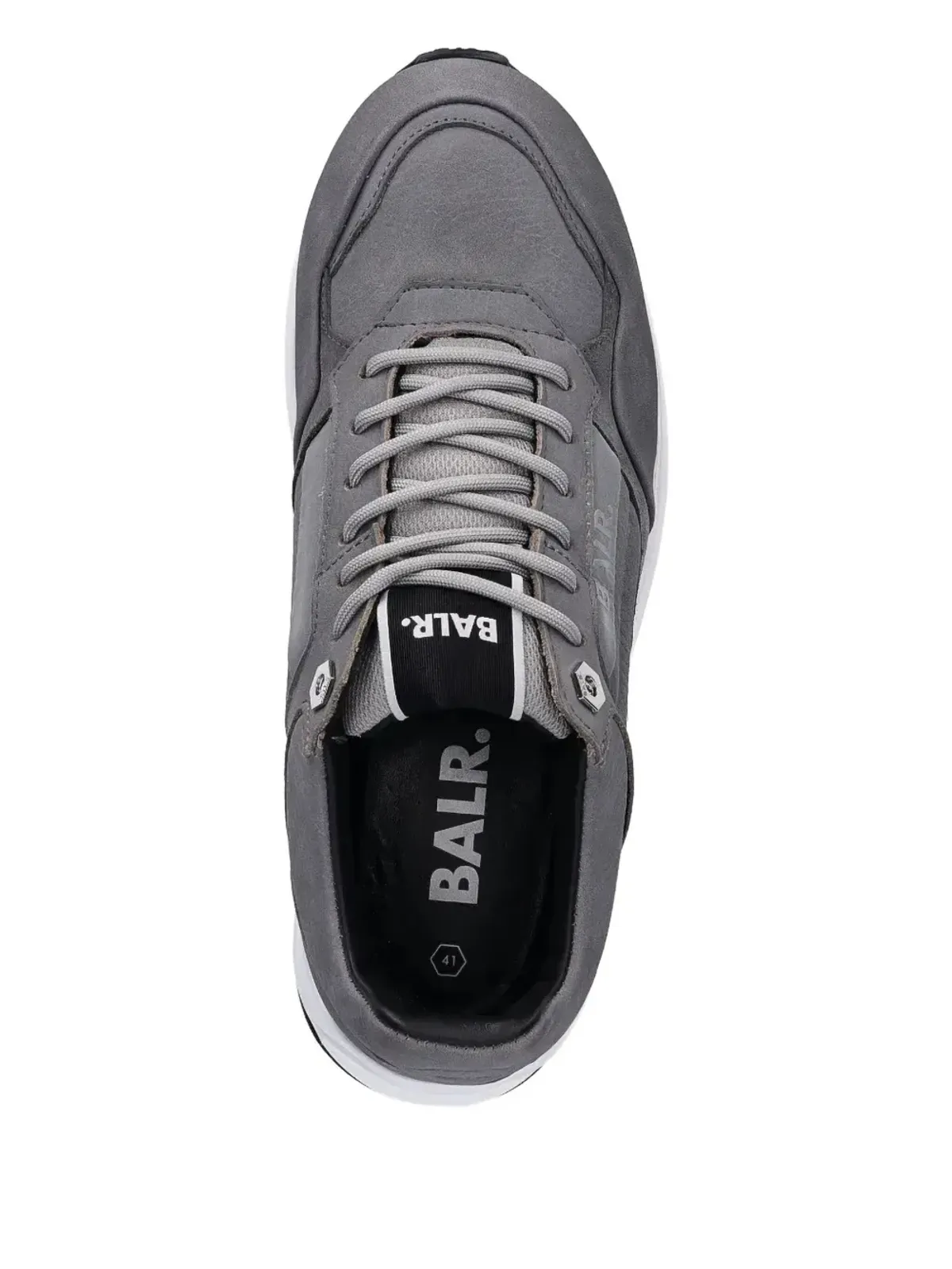 BALR. ブランド Luxe ロゴディテール レザー スニーカー - グレー - 画像3