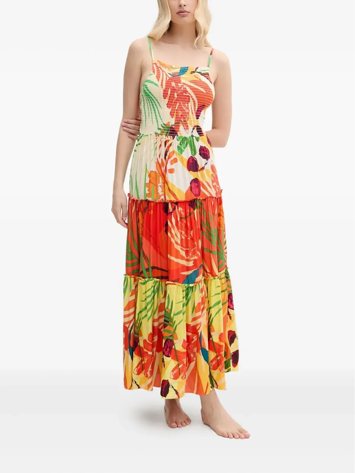 Desigual ティアード マキシドレス - 画像1