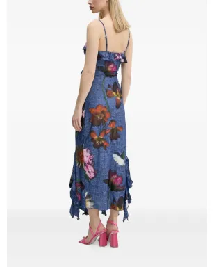 Desigual フリル花柄プリント アシンメトリーヘム ドレス - サムネイル2