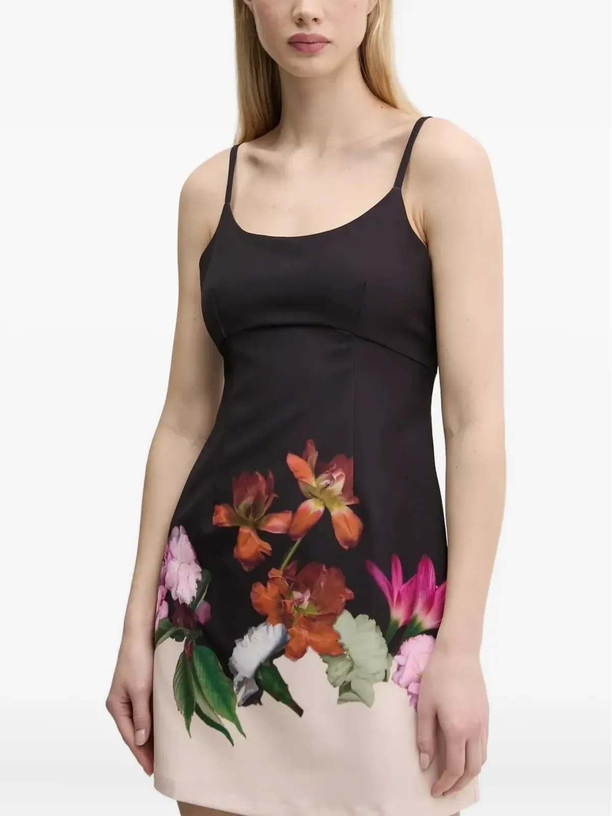 Desigual 花柄プリントのスカータードレス - ブラック - 画像3