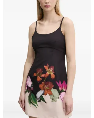 Desigual 花柄プリントのスカータードレス - ブラック - サムネイル3