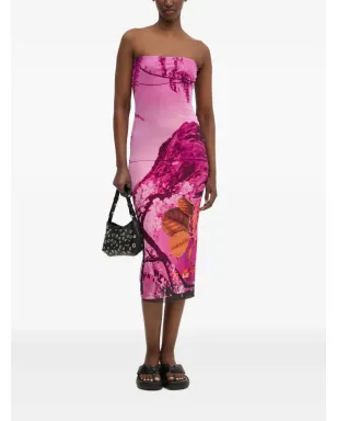 Desigual x Mr. Christian Lacroix ストラップレス ミディドレス - サムネイル2