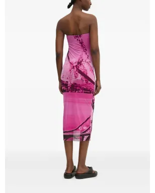 Desigual x Mr. Christian Lacroix ストラップレス ミディドレス - サムネイル3