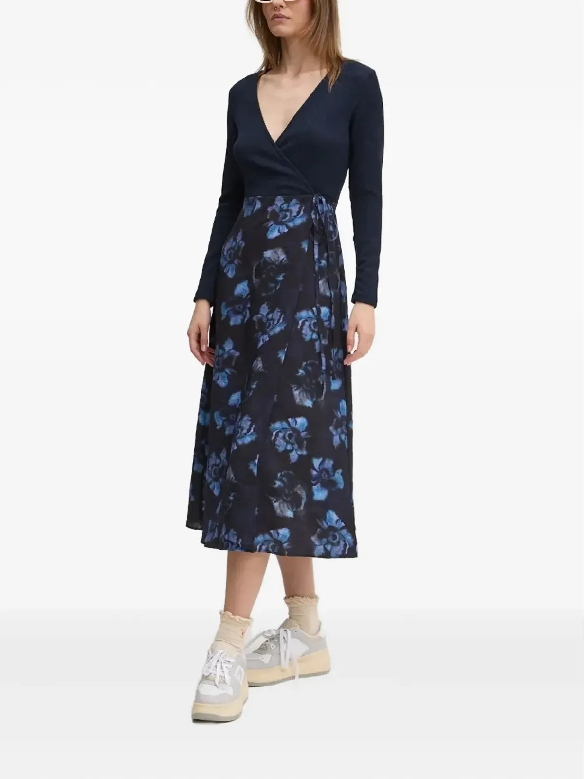 Desigual ラップ花柄プリント ミディドレス - 画像1