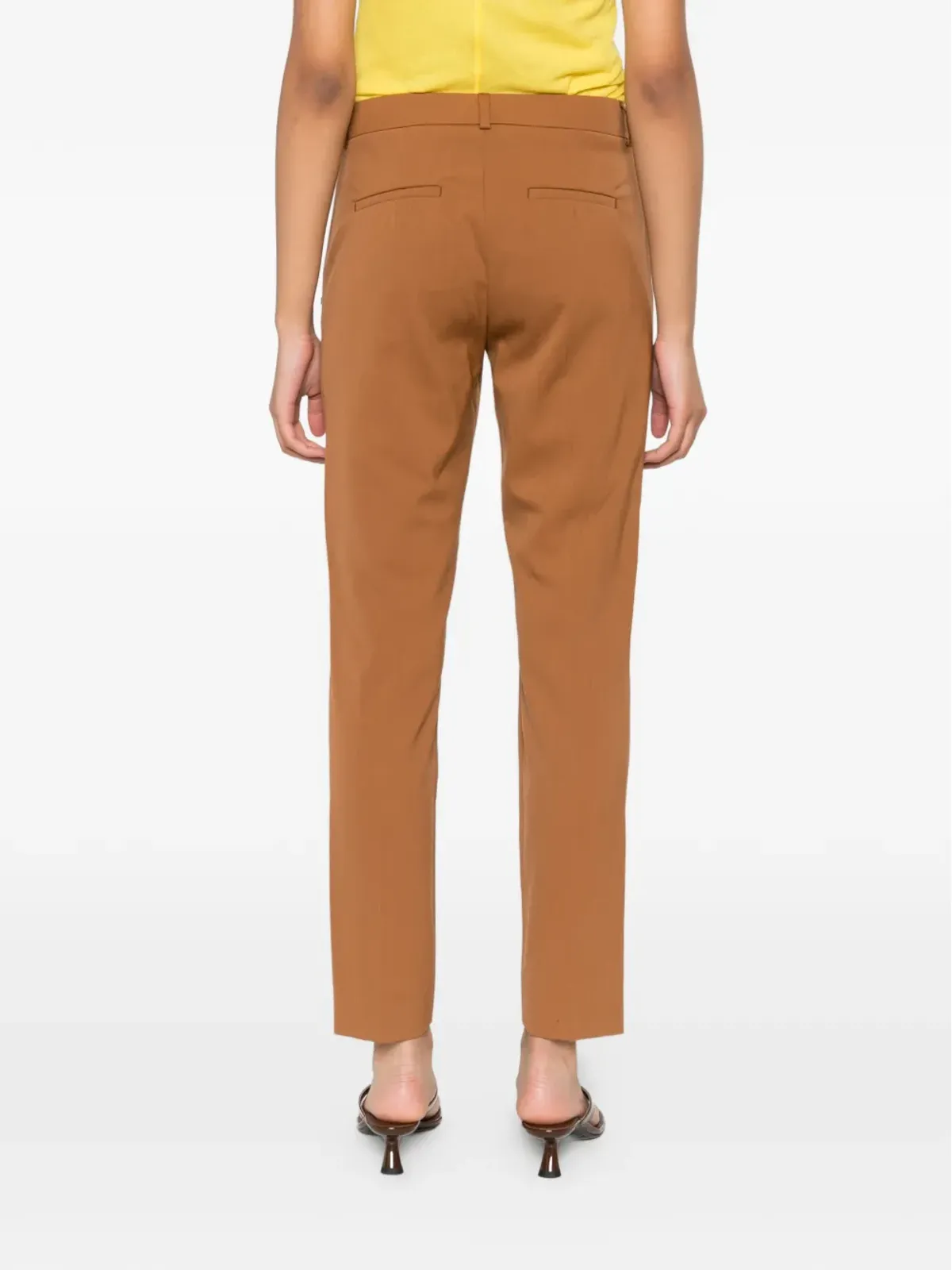 Sportmax スリットパンツ ブラウン - 画像4