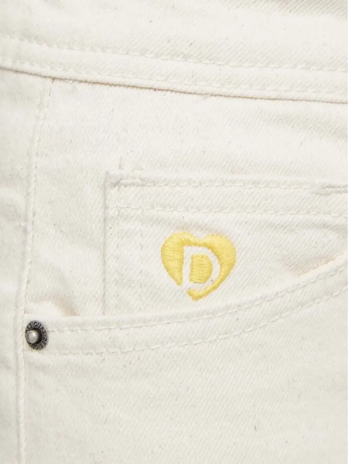 Desigual 刺繍ロゴデニムジーンズ - 画像3