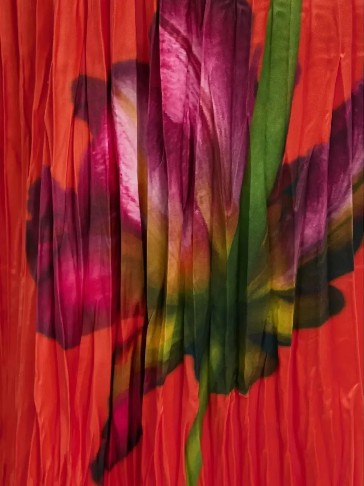 Desigual プリーツ花柄ミディスカート - レッド - 画像3