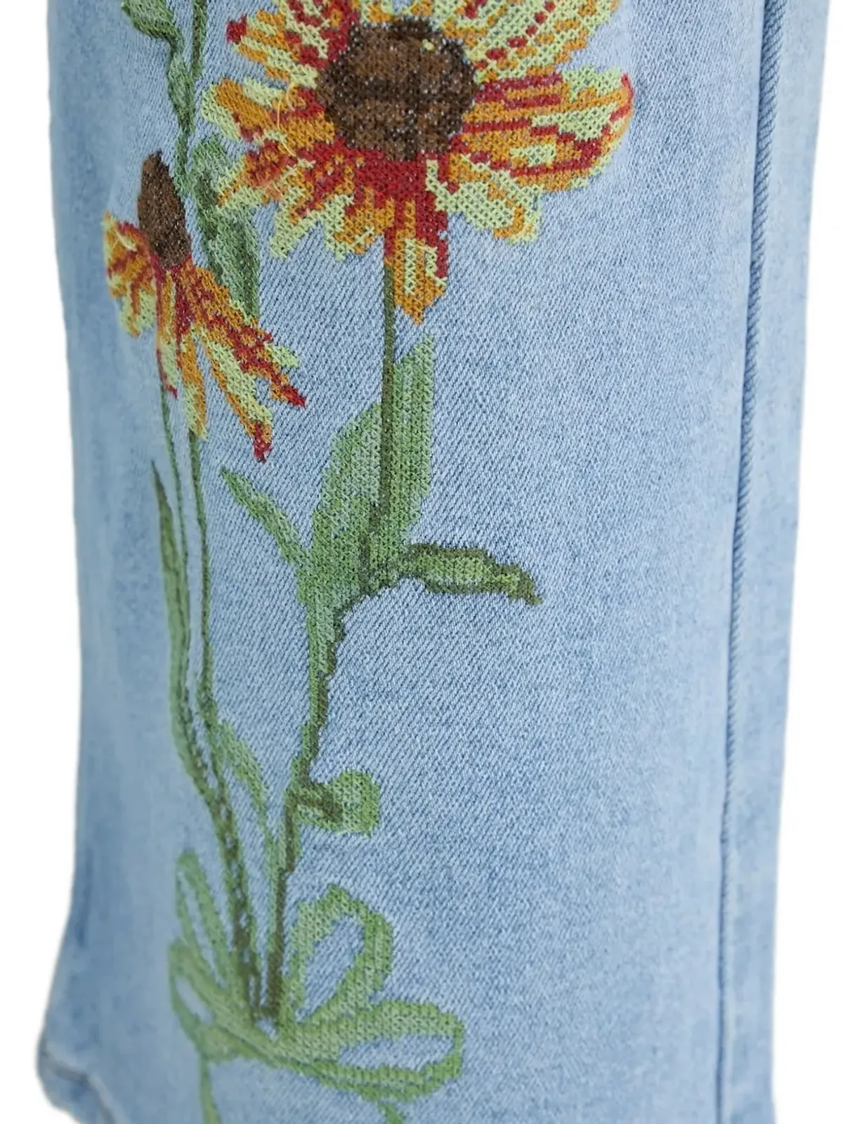 Desigual 刺繍デニムジーンズ - ブルー - 画像3