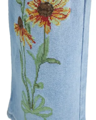 Desigual 刺繍デニムジーンズ - ブルー - サムネイル3