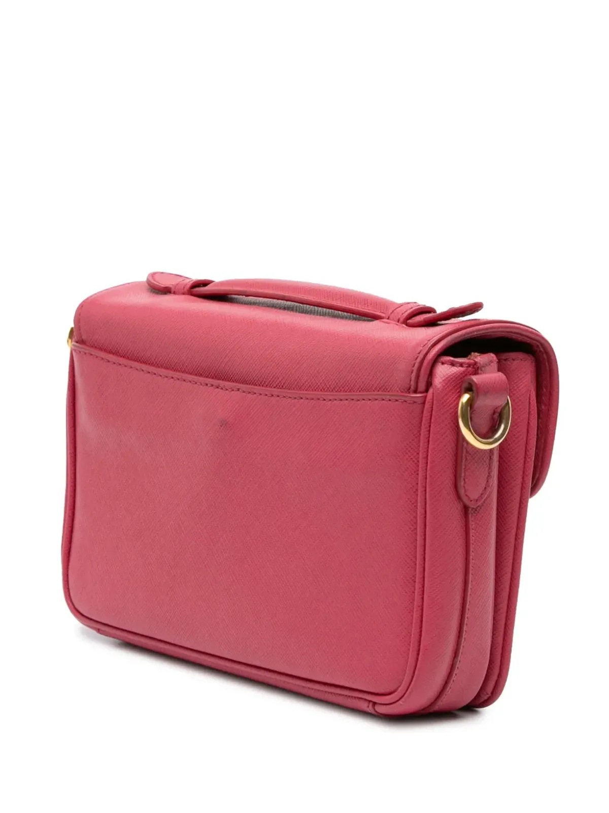 Prada Pre-Owned サフィアーノ・サウンドロック・サッチェル - ピンク - 画像3