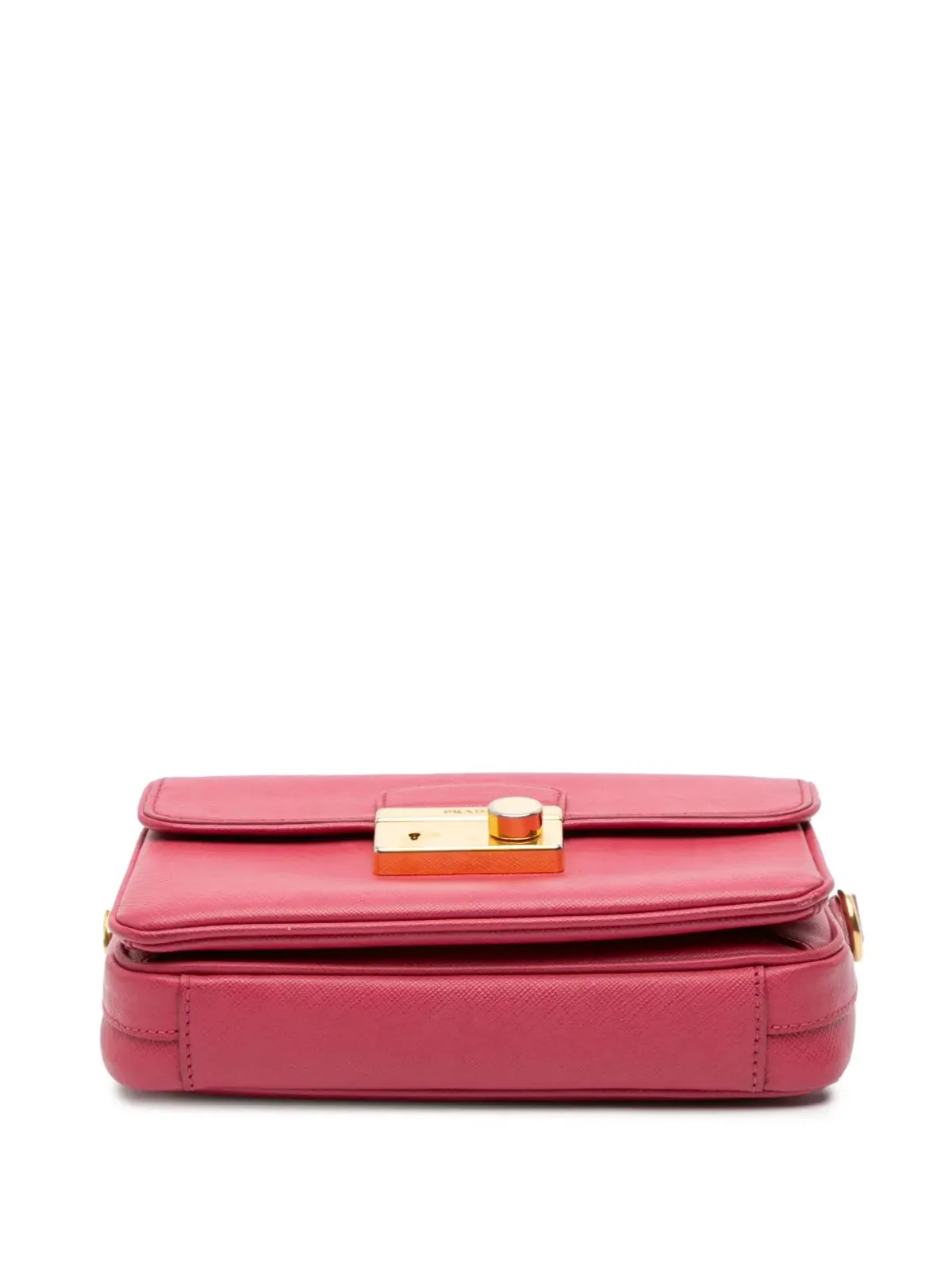 Prada Pre-Owned サフィアーノ・サウンドロック・サッチェル - ピンク - 画像4
