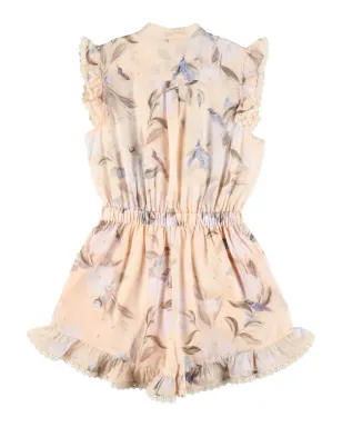 ZIMMERMANN Kids カスカディアン花柄プリントのフリル付きロンパース - サムネイル2