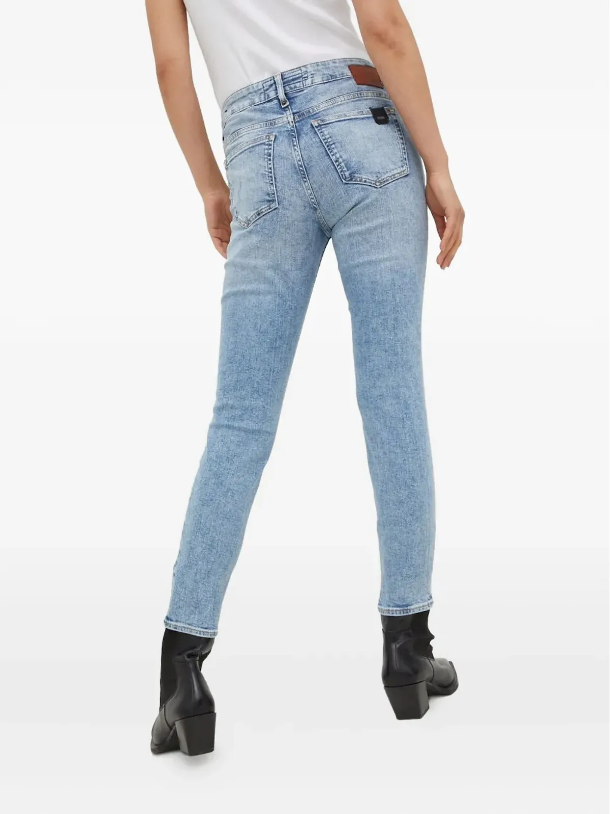 Drykorn light-wash distressed skinny jeans - Blue - 画像2