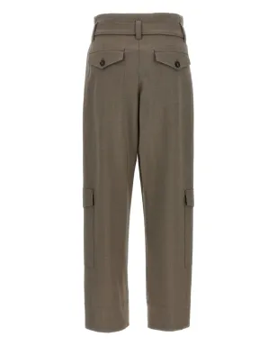 Brunello Cucinelli ベルト付きカーゴパンツ - グレー - サムネイル2