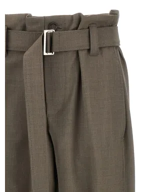 Brunello Cucinelli ベルト付きカーゴパンツ - グレー - サムネイル3