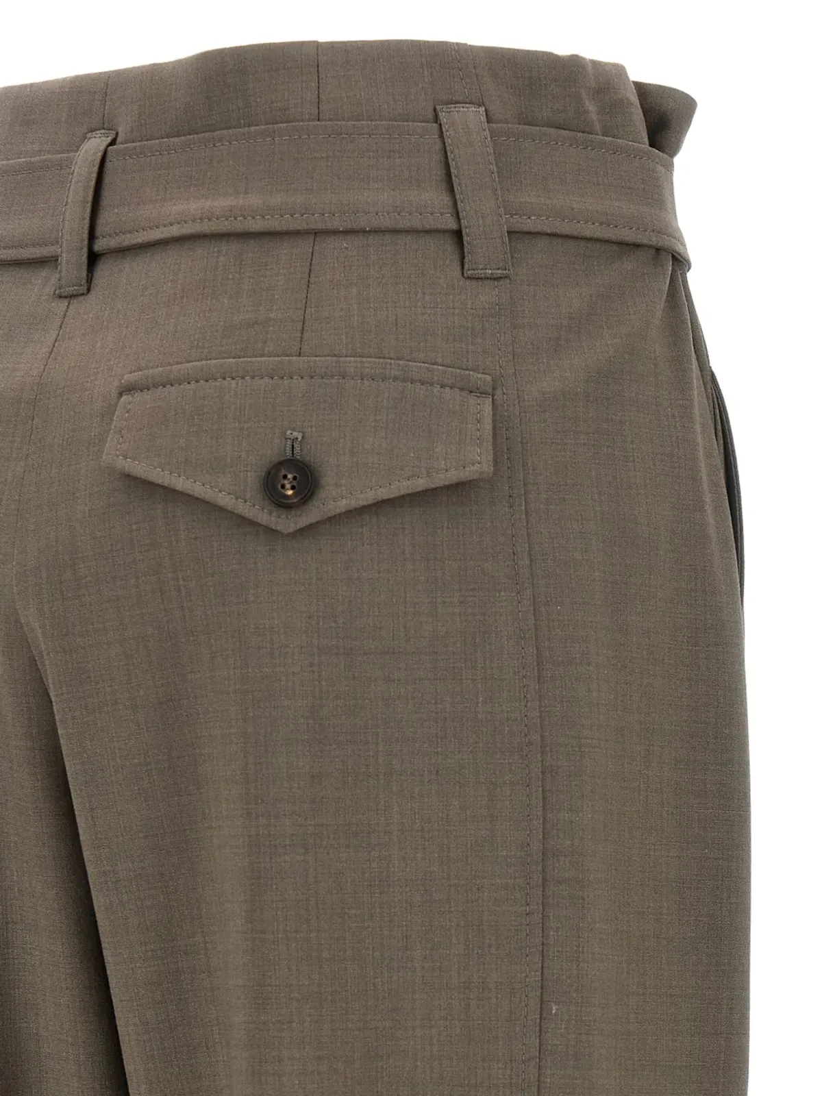 Brunello Cucinelli ベルト付きカーゴパンツ - グレー - 画像4