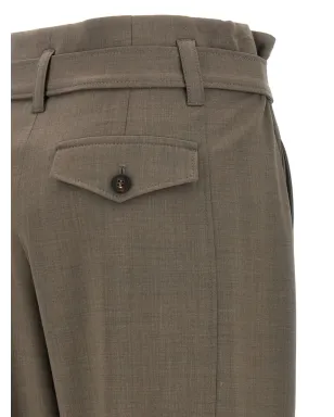 Brunello Cucinelli ベルト付きカーゴパンツ - グレー - サムネイル4