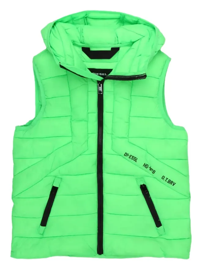 Diesel Kids Diesel Kids フード付きキルテッドジレの商品画像