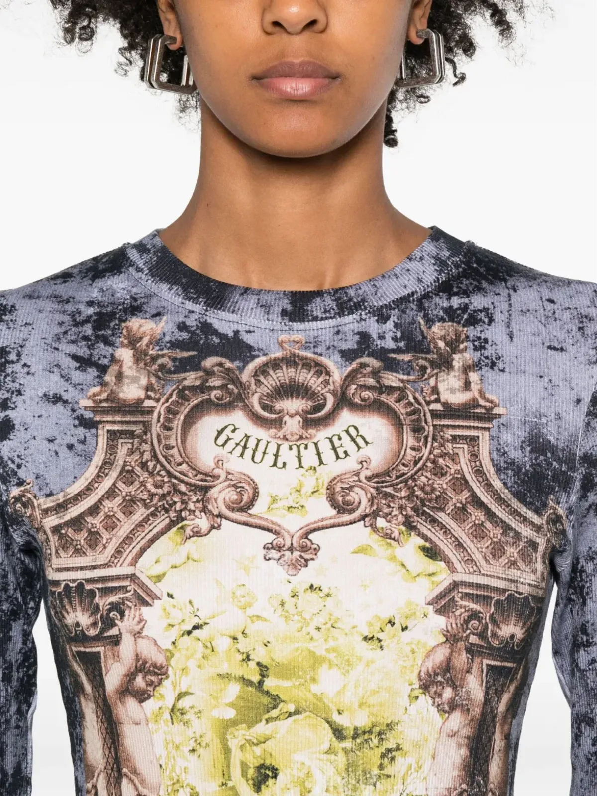 Jean Paul Gaultier メダイヨンプリント・マキシドレス - 画像5