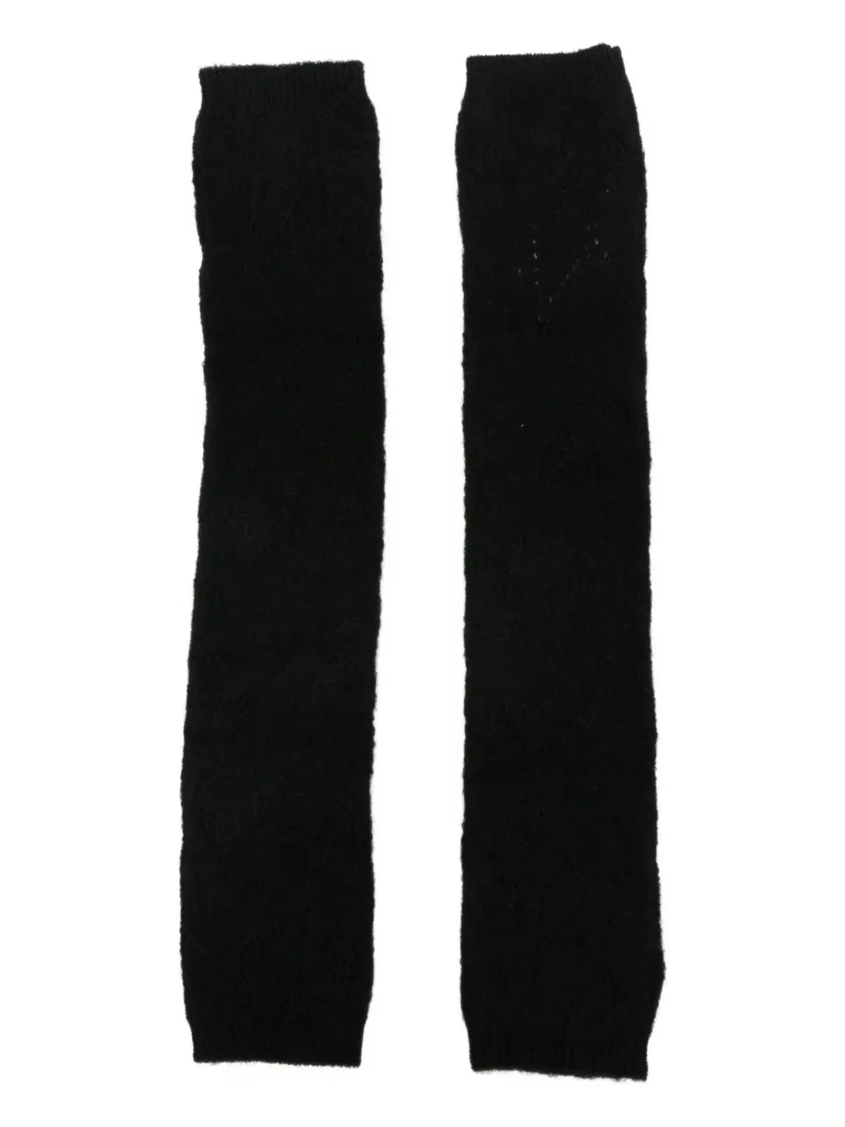 P.A.R.O.S.H. textured-knit gloves - Black - 画像2
