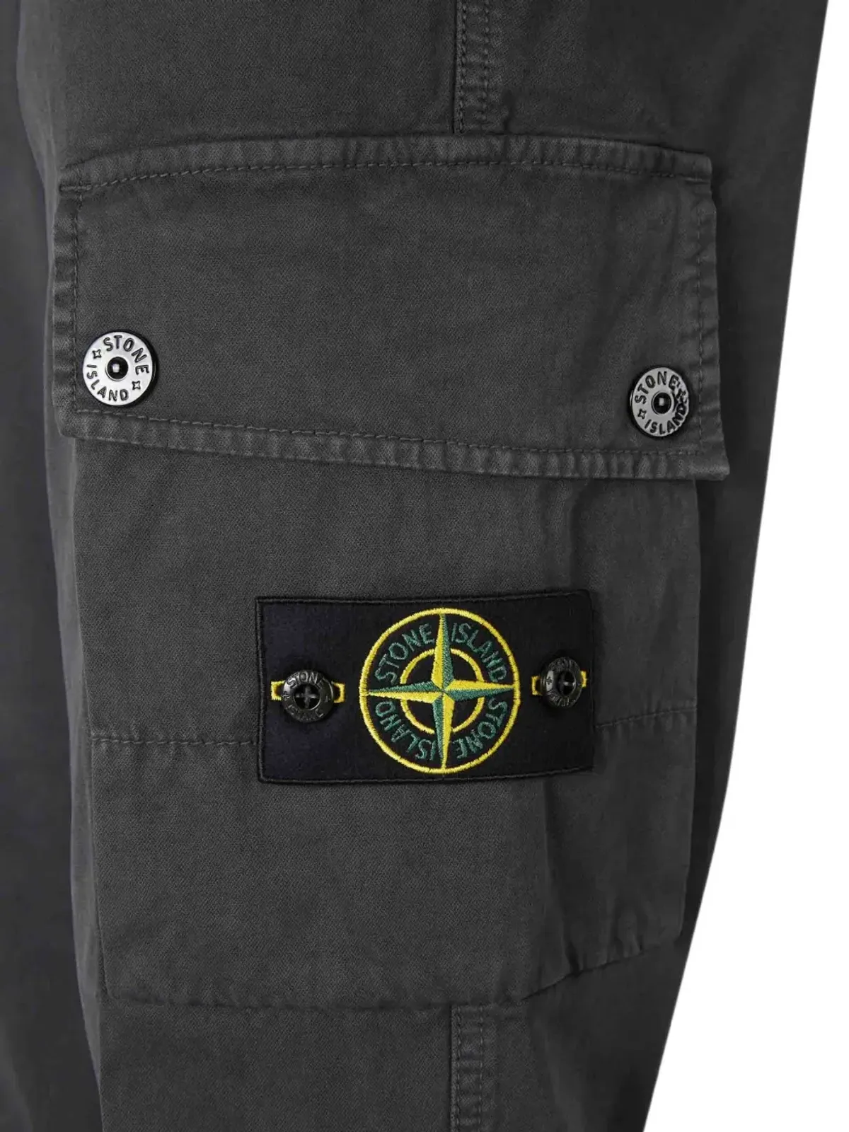 Stone Island ツイル テーパードパンツ - グレー - 画像4