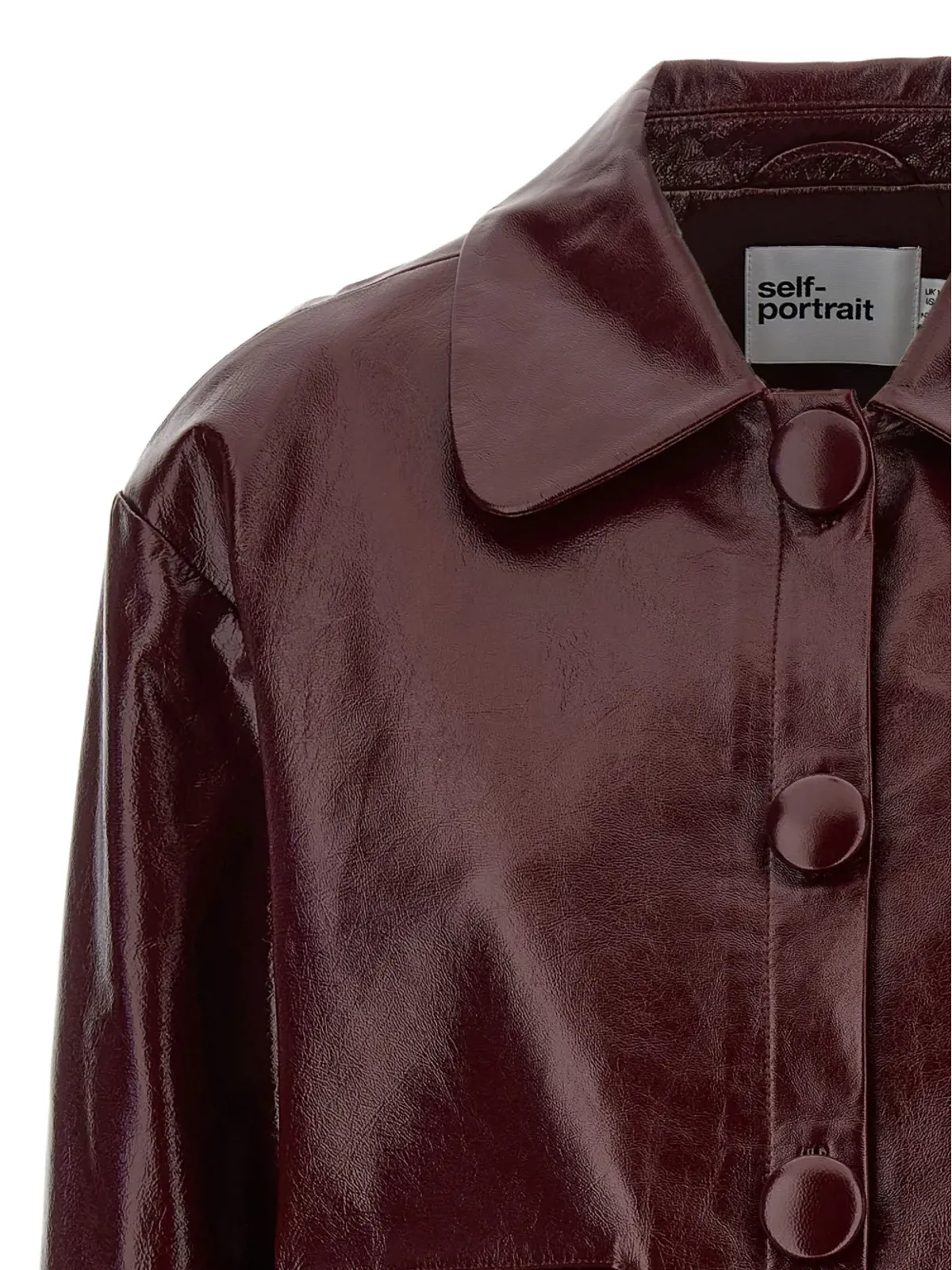 Self-Portrait cropped jacket - Red - 画像3