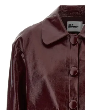 Self-Portrait cropped jacket - Red - サムネイル3